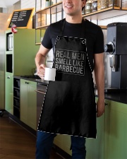 REAL MEN LIKE BARBECUE Apron aos-apron-27x30-lifestyle-front-01