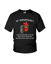 I CAN LOOK YOU DEAD IN THE FACE CHICKEN Youth T-Shirt thumbnail
