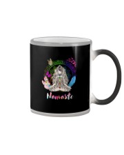 NAMASTE YOGA GIRL Color Changing Mug tile