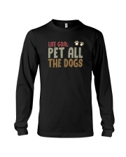 LIFE GOAL PET ALL THE DOGS Long Sleeve Tee thumbnail