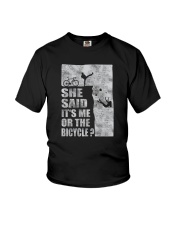 SHE SAID IT'S ME OR THE BICYCLE Youth T-Shirt thumbnail