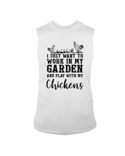 WORK IN MY GARDEN AND PLAY WITH MY CHICKENS Sleeveless Tee thumbnail