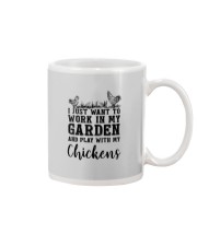 WORK IN MY GARDEN AND PLAY WITH MY CHICKENS Mug thumbnail