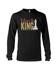 BLACK KING THE MOST IMPORTANT PIECE ON BOARD Long Sleeve Tee tile