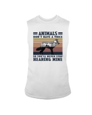 ANIMALS DON'T HAVE VOICE Sleeveless Tee tile