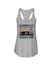 ANIMALS DON'T HAVE VOICE Ladies Flowy Tank tile