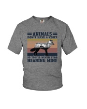 ANIMALS DON'T HAVE VOICE Youth T-Shirt tile