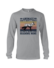 ANIMALS DON'T HAVE VOICE Long Sleeve Tee tile
