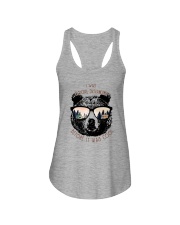 SOCIAL DISTANCING BEAR Ladies Flowy Tank thumbnail