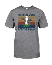 GRASS IS GOOD FOR THE BRAIN Classic T-Shirt front