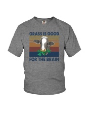 GRASS IS GOOD FOR THE BRAIN Youth T-Shirt tile
