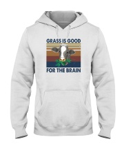 GRASS IS GOOD FOR THE BRAIN Hooded Sweatshirt tile
