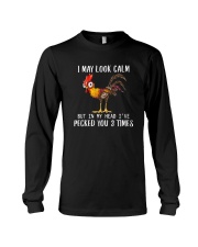 BUT IN MY HEAD I'VE PECKED YOU THREE TIMES Long Sleeve Tee thumbnail