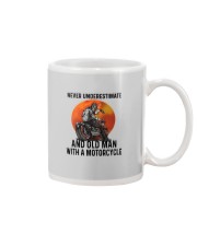 NEVER UNDERESTIMATE AN OLD MAN WITH A MOTORCYCLE Mug thumbnail