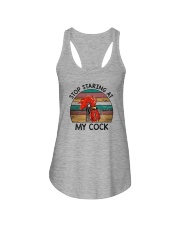STOP STARING AT MY COCK Ladies Flowy Tank tile