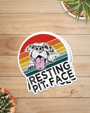 RESTING PIT FACE Sticker - 4 pack (Vertical) aos-sticker-4-pack-vertical-lifestyle-front-07