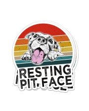 RESTING PIT FACE Sticker - 4 pack (Vertical) front