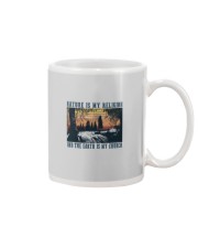 NATURE IS MY RELIGION AND THE EARTH IS MY CHURCH Mug tile