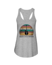 BEST DAD EVER GUITAR MUSIC NOTES Ladies Flowy Tank tile