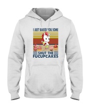 SHUT THE FUCUPCAKES UNICORN BAKING Hooded Sweatshirt tile