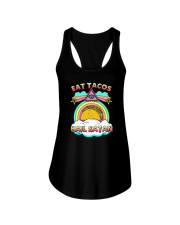EAT TACOS HAIL SATAN Ladies Flowy Tank tile