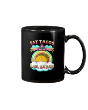 EAT TACOS HAIL SATAN Mug tile
