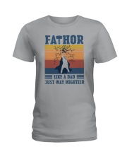 FATHOR FUNNY DAD Ladies T-Shirt tile