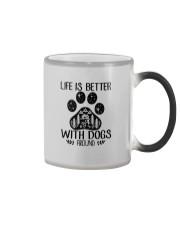 LIFE IS BETTER WITH DOGS AROUND Color Changing Mug thumbnail