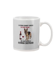 A WOMAN NEEDS WINE AND A GERMAN SHEPHERD Mug thumbnail