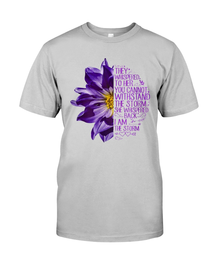 I Am The Storm Purple Anemone Flower Classic T-Shirt