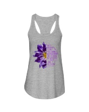 I Am The Storm Purple Anemone Flower Ladies Flowy Tank thumbnail