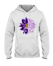 I Am The Storm Purple Anemone Flower Hooded Sweatshirt thumbnail