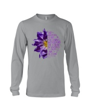 I Am The Storm Purple Anemone Flower Long Sleeve Tee thumbnail