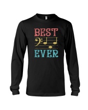 BEST MUSIC NOTES DAD EVER Long Sleeve Tee tile
