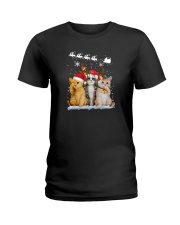 CHRISTMAS CATS Ladies T-Shirt thumbnail
