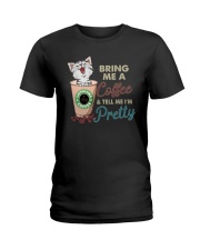 BRING ME COFFEE CAT Ladies T-Shirt thumbnail
