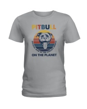 PITBULL OFFICIAL DOG OF THE COOLEST PEOPLE Ladies T-Shirt tile