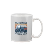 PEOPLE IN SLEEPING BAGS SOFT TACOS Mug tile