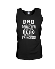 DAD AND DAUGHTER HERO AND PRINCESS Unisex Tank tile