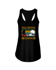 SOCIAL DISTANCING CHAMPION VINTAGE Ladies Flowy Tank thumbnail