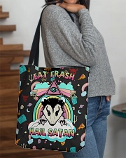 EAT TRASH HAIL SATAN All-over Tote aos-all-over-tote-lifestyle-front-09