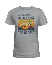 I TRIED TO BE NORMA ONCE WORST TWO MINUTES Ladies T-Shirt thumbnail