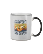 I TRIED TO BE NORMA ONCE WORST TWO MINUTES Color Changing Mug thumbnail