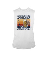 I LIKE BEER AND HOCKEY Sleeveless Tee tile