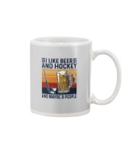 I LIKE BEER AND HOCKEY Mug tile