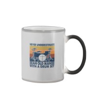 AN OLD MAN WITH A DRUM SET Color Changing Mug thumbnail