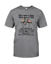 A GIRL LOVED FLAMINGOS AND TATTOOS Classic T-Shirt front
