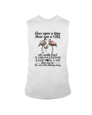 A GIRL LOVED FLAMINGOS AND TATTOOS Sleeveless Tee thumbnail