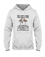 A GIRL LOVED FLAMINGOS AND TATTOOS Hooded Sweatshirt thumbnail