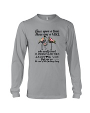 A GIRL LOVED FLAMINGOS AND TATTOOS Long Sleeve Tee thumbnail